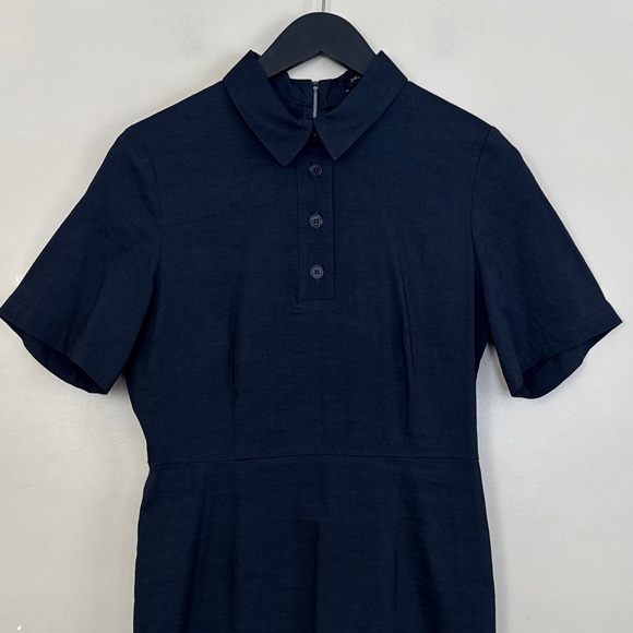 🇨🇦 JUDITH & CHARLES - Brittany collared Dress. Navy. Size: 10 but fits small. - Picture 5 of 7